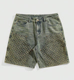 Distressed Denim Jorts