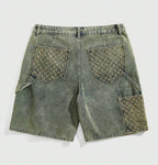 Distressed Denim Jorts