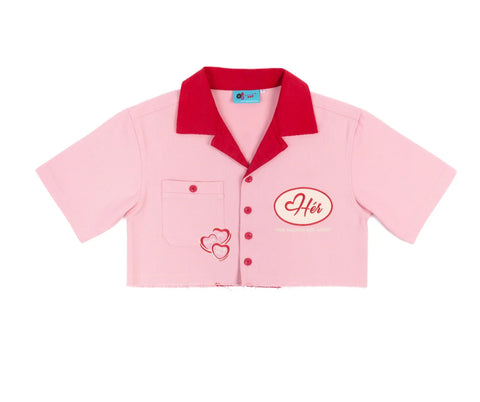 V-DAY 'Her' Workshirt (Cropped)