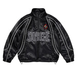 Satin Piping Black Pullover