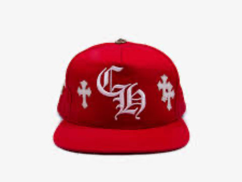 Chrome Hearts Cross Patch Red Snapback