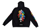 Chrome Hearts Multi Color Cross Cemetery Zip Up Hoodie