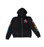 Chrome Hearts Multi Color Cross Cemetery Zip Up Hoodie