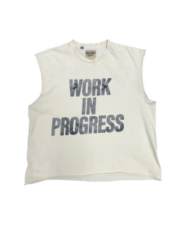 "Work In Progress" Sleeveless Tee