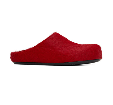Red Fussbett Slip-On Loafers