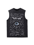 'Eyes Talk' Sleeveless Tee