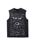 'Eyes Talk' Sleeveless Tee