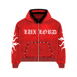 Red Sun Zip-Up Hoodie