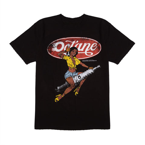 Girl Spark Plug Black Tee