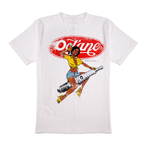 Girl Spark Plug White Tee