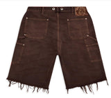 Hellstar Brown Denim Shorts