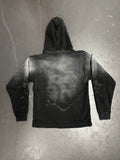 Heart Star Rhinestone Black Hoodie