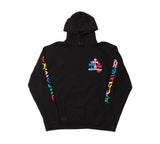Multicolor 'Cross Cemetery' Chrome Hearts Black Hoodie