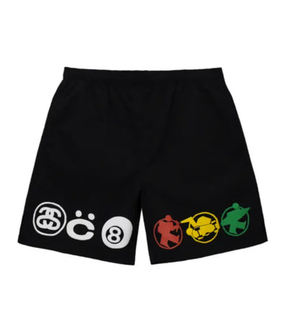 Cactus Plant x Stussy CPFM Icon Water Shorts Black
