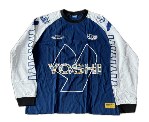 Yoshi Tsutsumi Rhinestone L/S Shirt Blue