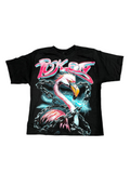 Token Flamingo Pink/Teal Black Tee