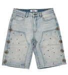 Duaa "Impressive" Carpenter Stone Short Blue