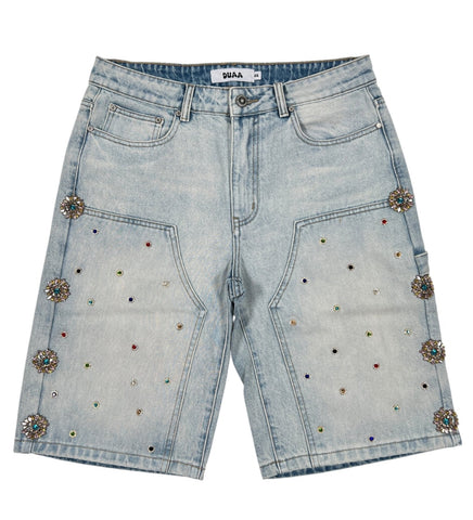 Duaa "Impressive" Carpenter Stone Short Blue