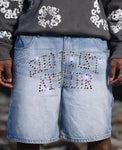 Opaline Rhinestone Jorts