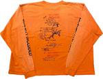 HMDD 'Gratuity Included' Distressed Orange Longsleeve