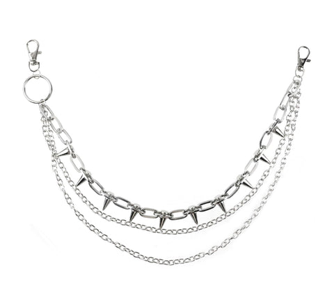 Double Link w/ Big Spike Wallet Chain