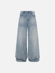 AELFRIC EDEN RHINESTONE BAGGY JEANS 'BLUE'