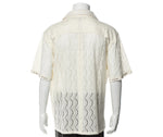 Lace Pattern Short Sleeve Shirt