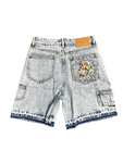 One of One Rhinestone Jorts 'Blue'