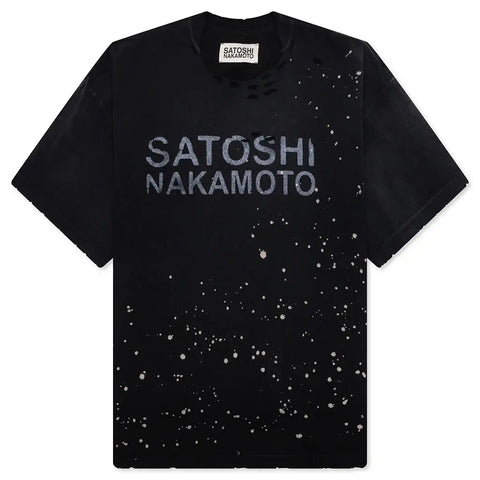 Satoshi Nakamoto Luke Black Tee