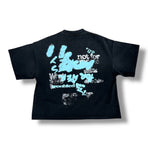 Troubled Humans Find Me Tee Black/Blue