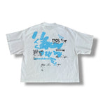 Troubled Humans Find Me Tee White/Blue