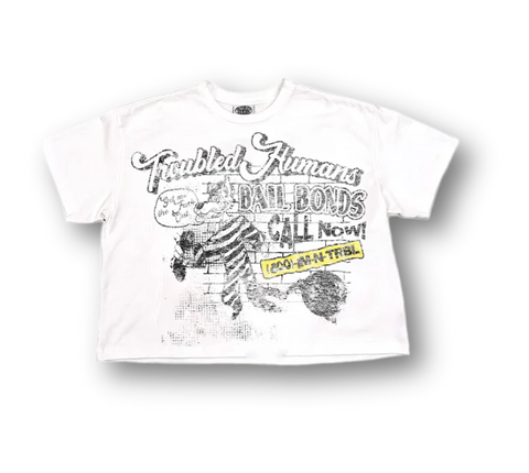 Troubled Humans Bail Bonds Tee 'White'