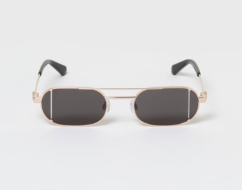 OFF-WHITE Lynn Gold Sunglasses