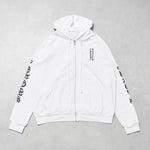Chrome Hearts Monogram Vertical Logo Hoodie 'White'
