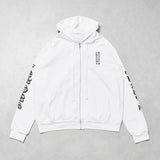 Chrome Hearts Monogram Vertical Logo Hoodie 'White'