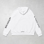 Chrome Hearts Monogram Vertical Logo Hoodie 'White'