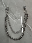 Triple Chrome Heart Wallet Chain