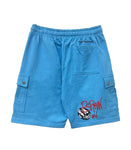 Chrome Hearts Matty Boy Brain New Cargo Shorts 'Blue'
