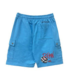 Chrome Hearts Matty Boy Brain New Cargo Shorts 'Blue'