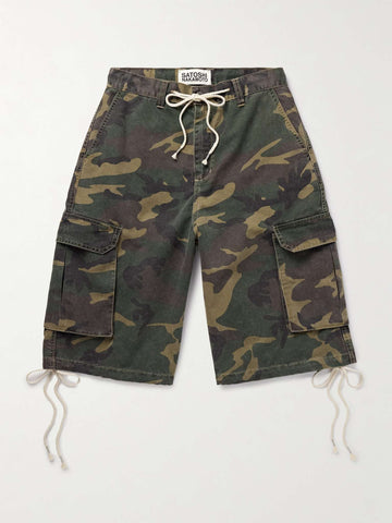 Satoshi Nakamoto Camo Cargo Shorts