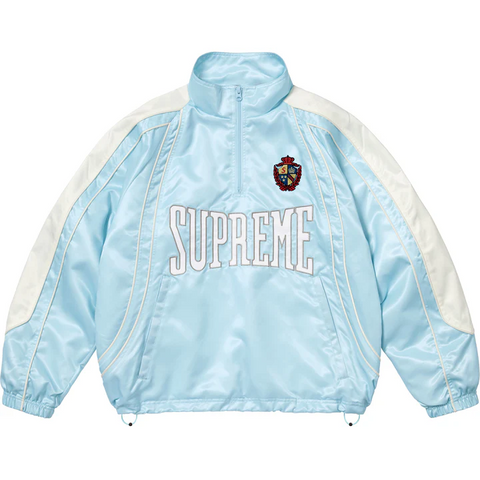 Satin Piping Light Blue Pullover