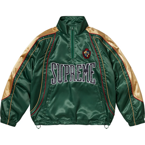 Satin Piping Green Pullover
