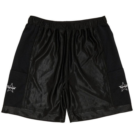Side Pocket Black Basketball Shorts