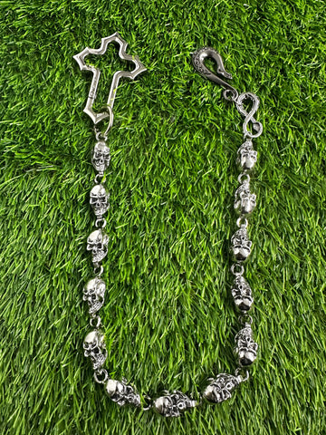 Infinite Skull w/Cross Wallet Chain
