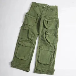 Baggy Cargo Utility Pants (Olive)