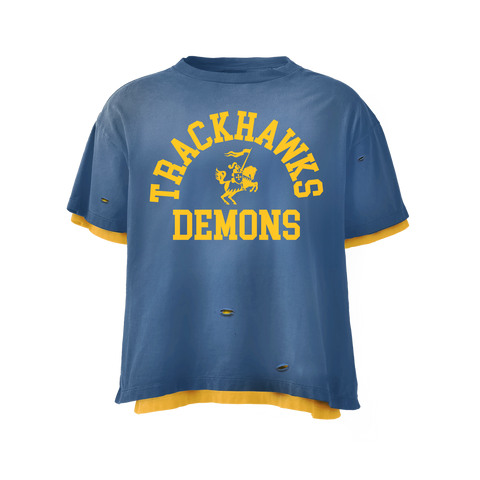 Blue Trackhawk Double-Layer Vintage Tee
