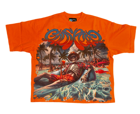 Pool Party Tee 'Tangerine'