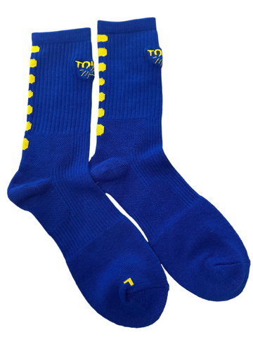 TOKEN LONG SOCKS 'Blue/Yellow'