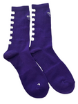 TOKEN LONG SOCKS 'Purple/White'
