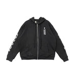 Chrome Hearts Script Logo Zip Up Hoodie